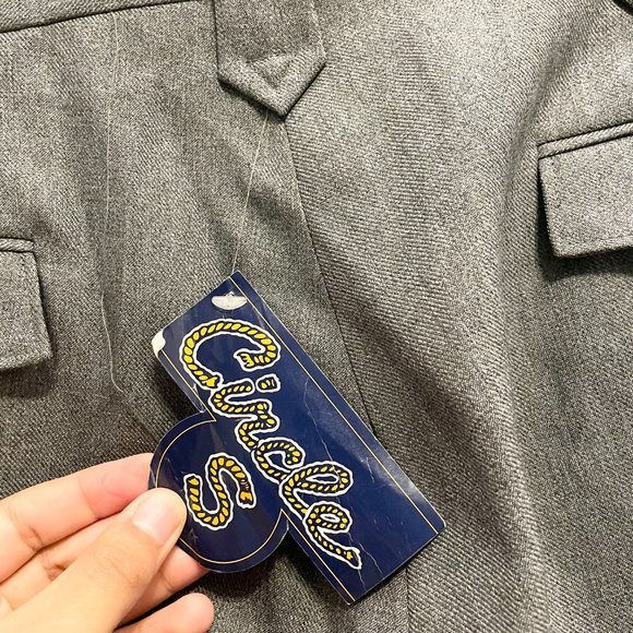 Circle S NWT Men's Vintage 80s Gray Pleated Western Dress Ranch Pants Size 40 - Picture 7 of 10